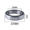 Łożysko suportu rowerowego 25x37X7mm Muqzi G-7 Stal Srebrny