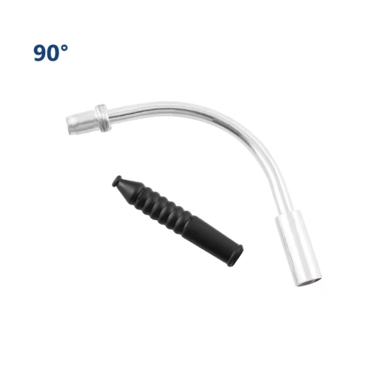 Prowadnica linki hamulców rowerowych V-brake 90° + gumka Muqzi J-3