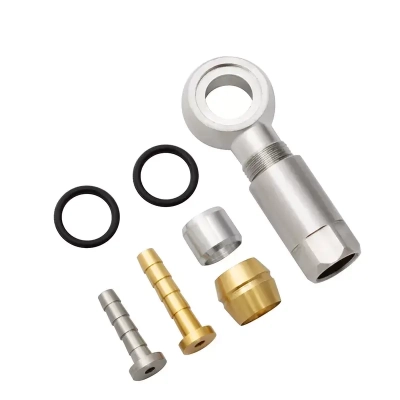 Zestaw końcówek rowerowego olejowego przewodu hamulcowego BH59 BH90 Muqzi J-13 Srebrny