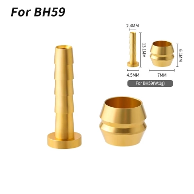 Oliwka + wkład/trzpień hamulca rowerowego Shimano BH59 Muqzi J-12 Złoty