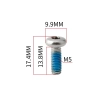 Śruba rowerowej tarczy hamulcowej M5x13.8mm Muqzi B-9 Stal nierdzewna Klej