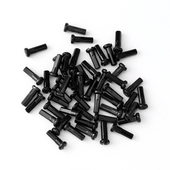 Nypel do szprych rowerowych 14mm Muqzi E-19 Aluminium Czarny 50szt