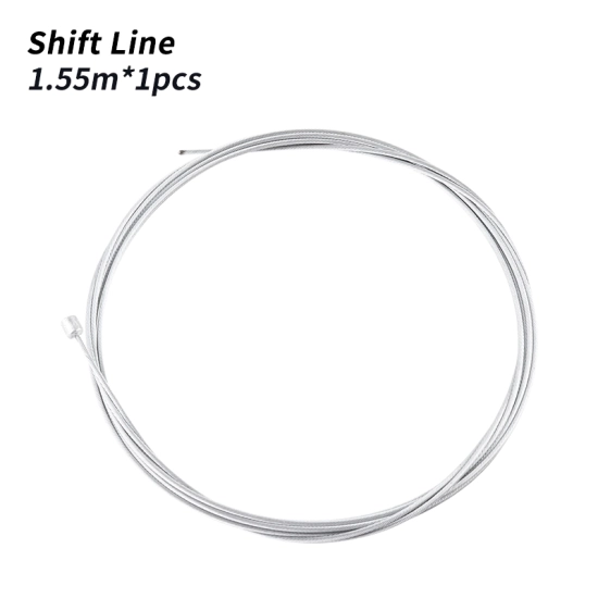 Linka przerzutki rowerowej 1.55m 1550mm Muqzi J-59 Srebrny