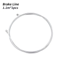 Linka hamulca rowerowego 1.1m 1100m Muqzi J-59 Srebrny