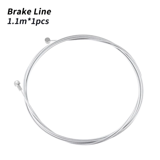Linka hamulca rowerowego 1.1m 1100m Muqzi J-59 Srebrny