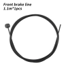 Linka hamulca rowerowego 1.1m 1100mm Muqzi J-8 Powlekana Teflon Czarny