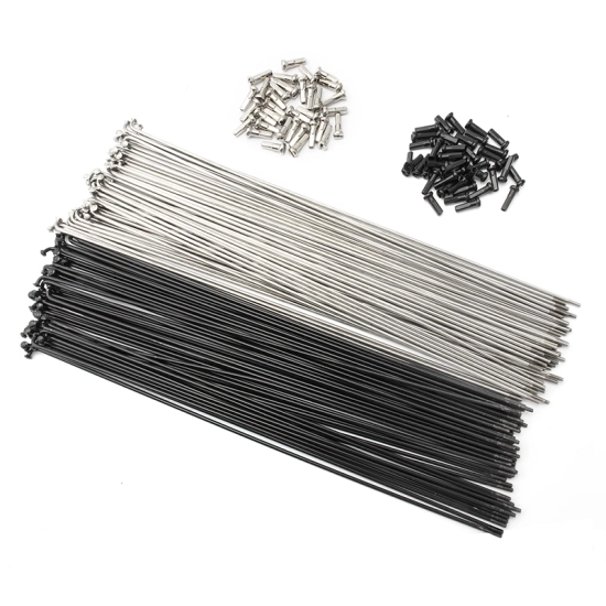 Szprycha rowerowa 2mm (14G) 260mm + Nypel 12mm Muqzi E-17