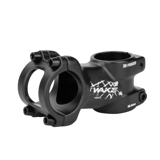 Mostek rowerowy +10° -10° 28.6x31.8mm 60mm WAKE SM034 Aluminium Czarny