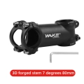 Mostek rowerowy +7° -7° 28.6x31.8mm 80mm WAKE A062 Aluminium Czarny