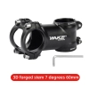 Mostek rowerowy +7° -7° 28.6x31.8mm 60mm WAKE A062 Aluminium Czarny
