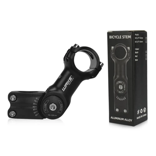 Mostek rowerowy Regulowany 28.6x31.8mm 110mm WAKE A820 Aluminium Czarny