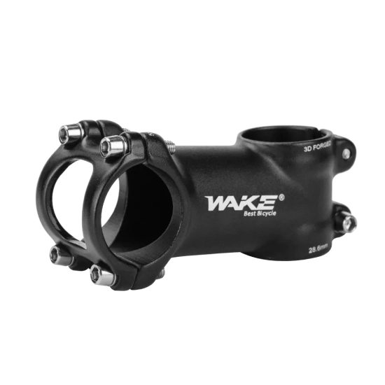 Mostek rowerowy +7° -7° 28.6x31.8mm 90mm WAKE A062 Aluminium Czarny