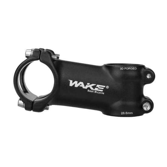 Mostek rowerowy +7° -7° 28.6x31.8mm 60mm WAKE A062 Aluminium Czarny