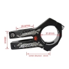 Mostek rowerowy krótki 28.6x31.8mm 45mm WAKE A089B Aluminium