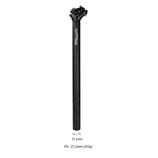 Sztyca rowerowa/podsiodłowa 27.2x350mm 2 śruby WAKE SPDC1 Aluminium Czarny