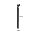 Sztyca rowerowa/podsiodłowa 30.9x400mm 2 śruby WAKE SP-306 Aluminium Czarny