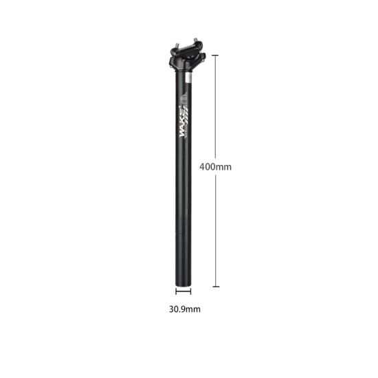 Sztyca rowerowa/podsiodłowa 30.9x400mm 2 śruby WAKE SP-306 Aluminium Czarny