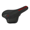 Siodełko rowerowe MTB Miękkie 160x278mm WAKE 2781 Czarny + Czerwony