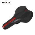 Siodełko rowerowe MTB Miękkie 160x278mm WAKE 2781 Czarny + Czerwony