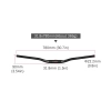 Kierownica rowerowa Gięta 31.8x780mm Z opcją skrócenia WAKE A021 Comp Aluminium