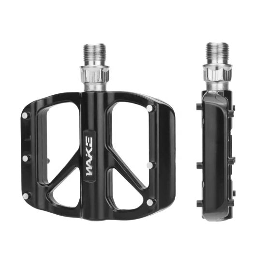 Pedały rowerowe Platformy 74x95mm 1x łożysko WAKE RX2 Aluminium Czarny
