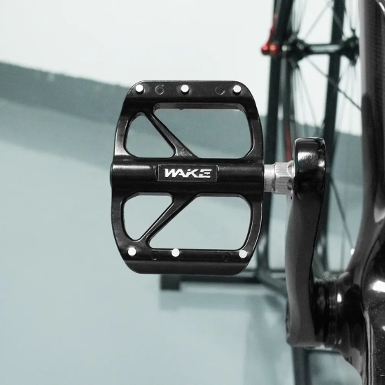 Pedały rowerowe Platformy 74x95mm 1x łożysko WAKE RX2 Aluminium Czarny