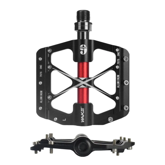 Pedały rowerowe 84x92mm 3x łożysko WAKE B258 Aluminium