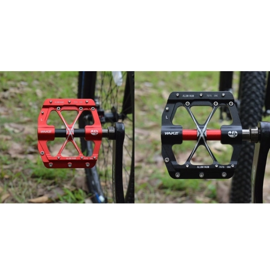 Pedały rowerowe 84x92mm 3x łożysko WAKE B258 Aluminium
