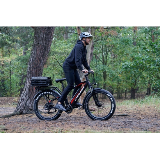 Rower elektryczny JOBOBIKE Robin Wysoka rama Czarny 14.5Ah POWYSTAWOWY