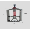 Pedały rowerowe Platformy 97x105mm 3x łożysko Iron March ALNC-2027 Aluminium