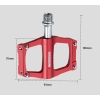 Pedały rowerowe Platformy 70x93mm 3x łożysko Iron March ALNC-1075 Aluminium
