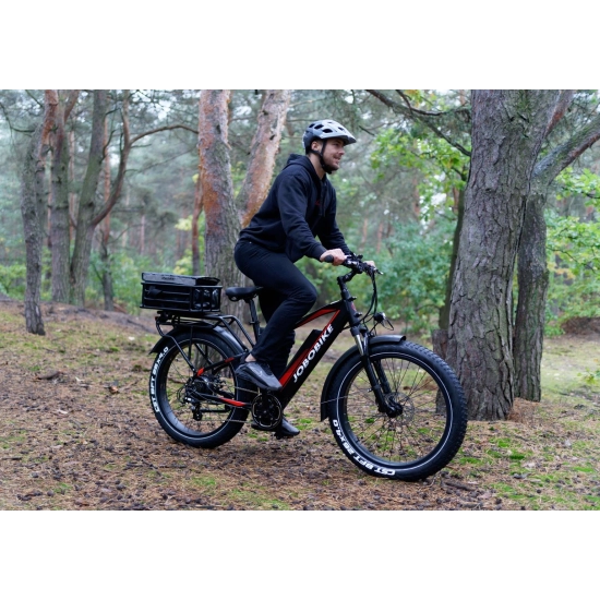 Rower elektryczny JOBOBIKE Robin Wysoka rama Czarny 14.5Ah POWYSTAWOWY