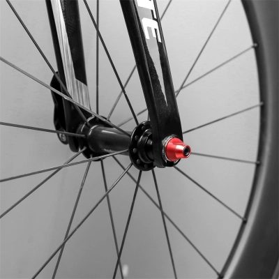 Nakrętka szybkozamykacza osi piasty rowerowej M5 Muqzi B-36 Aluminium Czarny