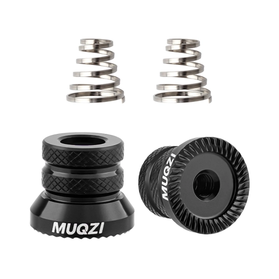 Nakrętka osi piasty rowerowej M5 Muqzi B-44 2 sztuki Aluminium Czarny