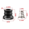 Nakrętka osi piasty rowerowej M5 Muqzi B-44 2 sztuki Aluminium Czarny