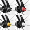 Nakrętka osi piasty rowerowej M5 Muqzi B-44 2 sztuki Aluminium Czarny