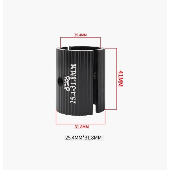 Adapter do kierownicy rowerowej 31.8 do 25.4mm Muqzi H-3