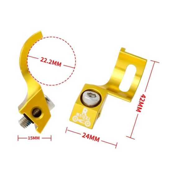 Adapter manetki przerzutki rowerowej Lewy Muqzi J-1 Aluminium Czarny