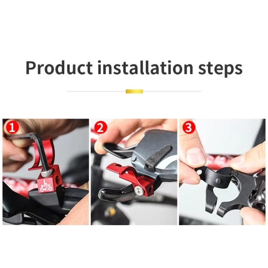 Adapter manetki przerzutki rowerowej Lewy Muqzi J-1 Aluminium Czarny