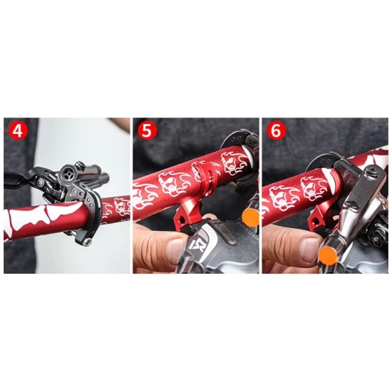 Adapter manetki przerzutki rowerowej Lewy Muqzi J-1 Aluminium Czarny