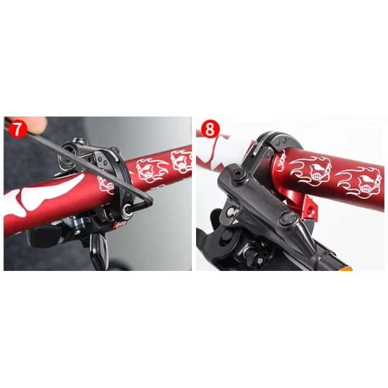Adapter manetki przerzutki rowerowej Lewy Muqzi J-1 Aluminium Czarny