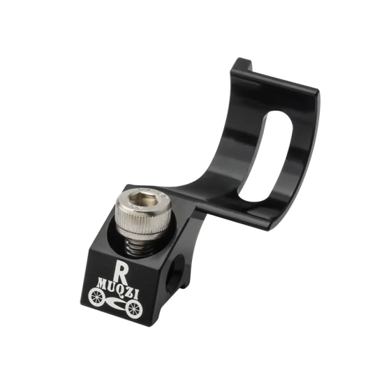 Adapter manetki przerzutki rowerowej Prawy Muqzi J-1 Aluminium Czarny
