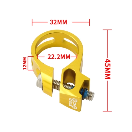Uchwyt manetki przerzutki rowerowej SRAM 22.2mm Muqzi J-2 Aluminium Czarny
