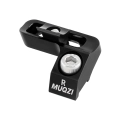 Adapter manetki przerzutki rowerowej Prawy Muqzi J-73 Aluminium Czarny