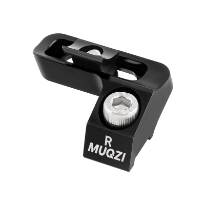 Adapter manetki przerzutki rowerowej Prawy Muqzi J-73 Aluminium Czarny