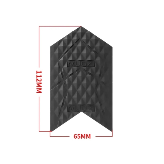 Naklejka ochronna na ramę roweru 112x65mm Muqzi Q-1 Duża Czarny