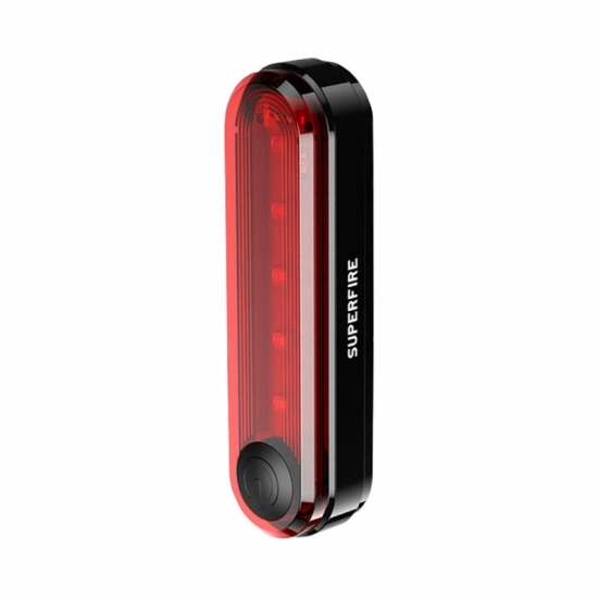 Lampka rowerowa Tył Podłużna Superfire BTL01 USB 230mAh