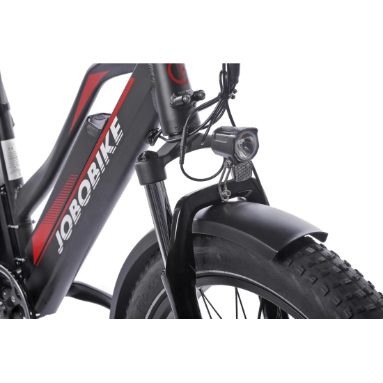 Rower elektryczny JOBOBIKE Robin Wysoka rama Czarny 14.5Ah POWYSTAWOWY