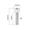 Śruba mostka rowerowego M5x18mm Muqzi B-2 Srebrny