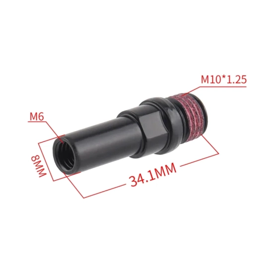 Śruba mocowanie hamulca rowerowego V-brake M10 M6 Muqzi B-16 Do ramy Czarny
